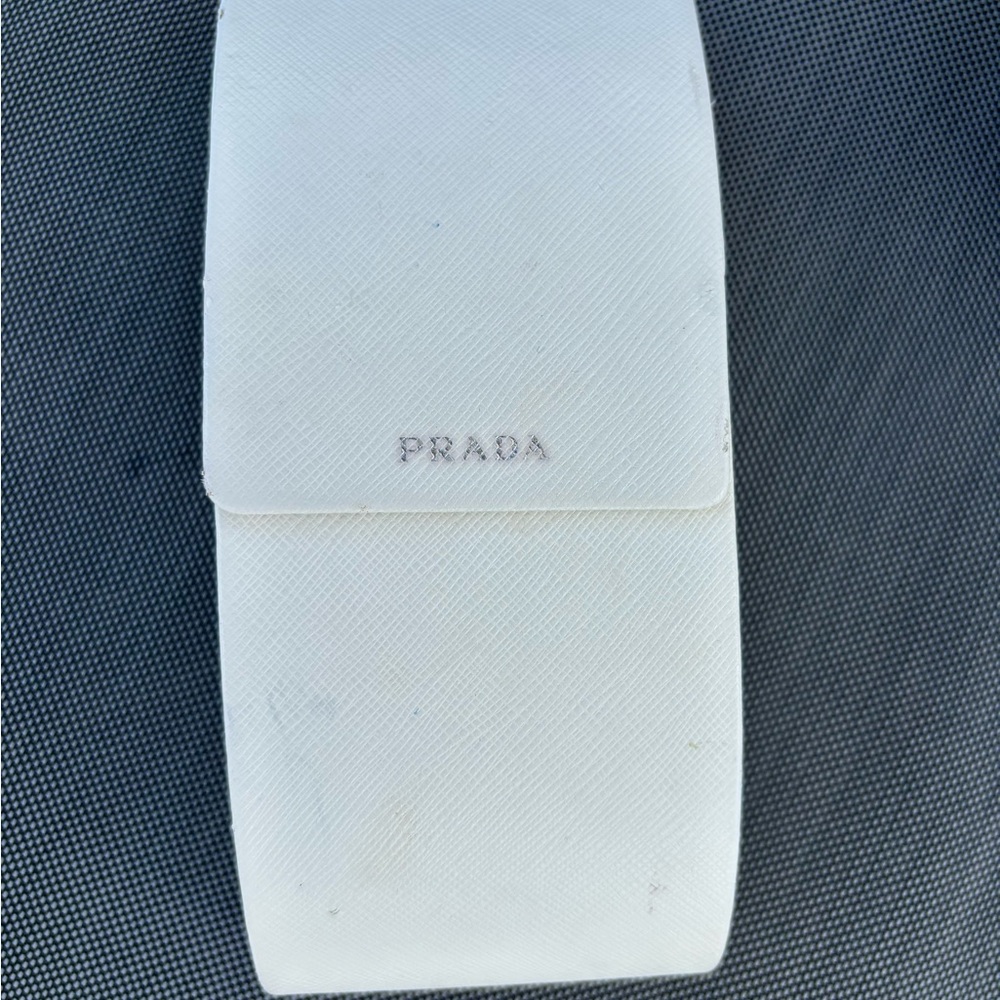 PRADA Tapestry Square Velvet Pr10us Azure Green Color Block Black Sunglasses 10u - Picture 7 of 11
